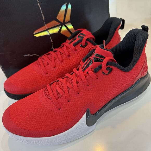 MENS Sz 12 NIKE MAMBA FOCUS KOBE UNIVERSITY RED BASKETBALL AJ5899-600 new main image 4